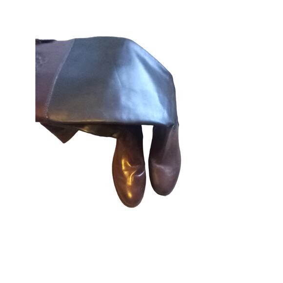 Vince Camuto Fabina Leather Riding boots - colorblock size 9.5 women's - Picture 3 of 16